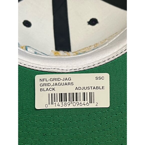 Jacksonville Jaguars Vintage Sports Specialties Black Grid Snapback Cap Hat New - Picture 11 of 11